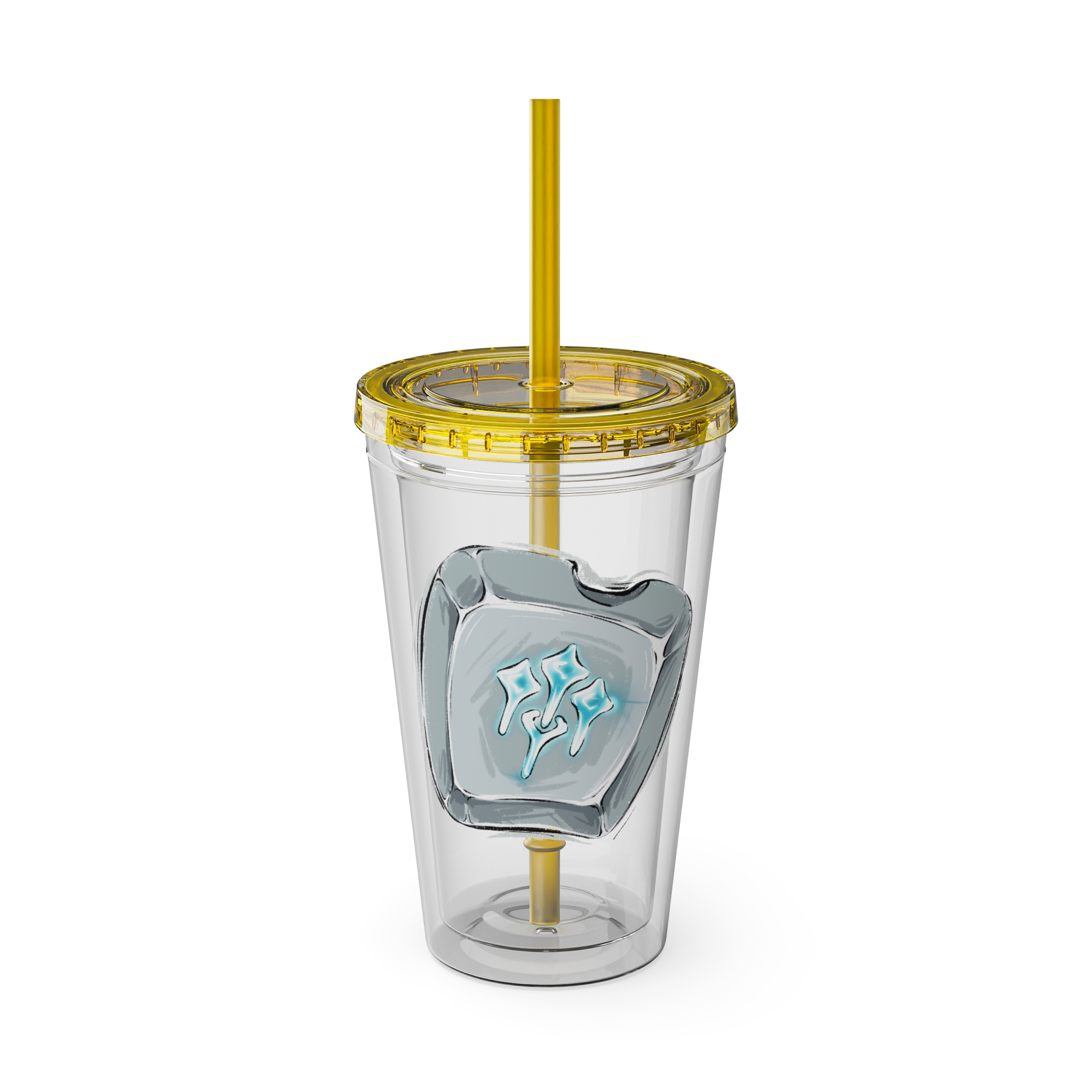 Sage Clear Tumbler with Straw - Image 13