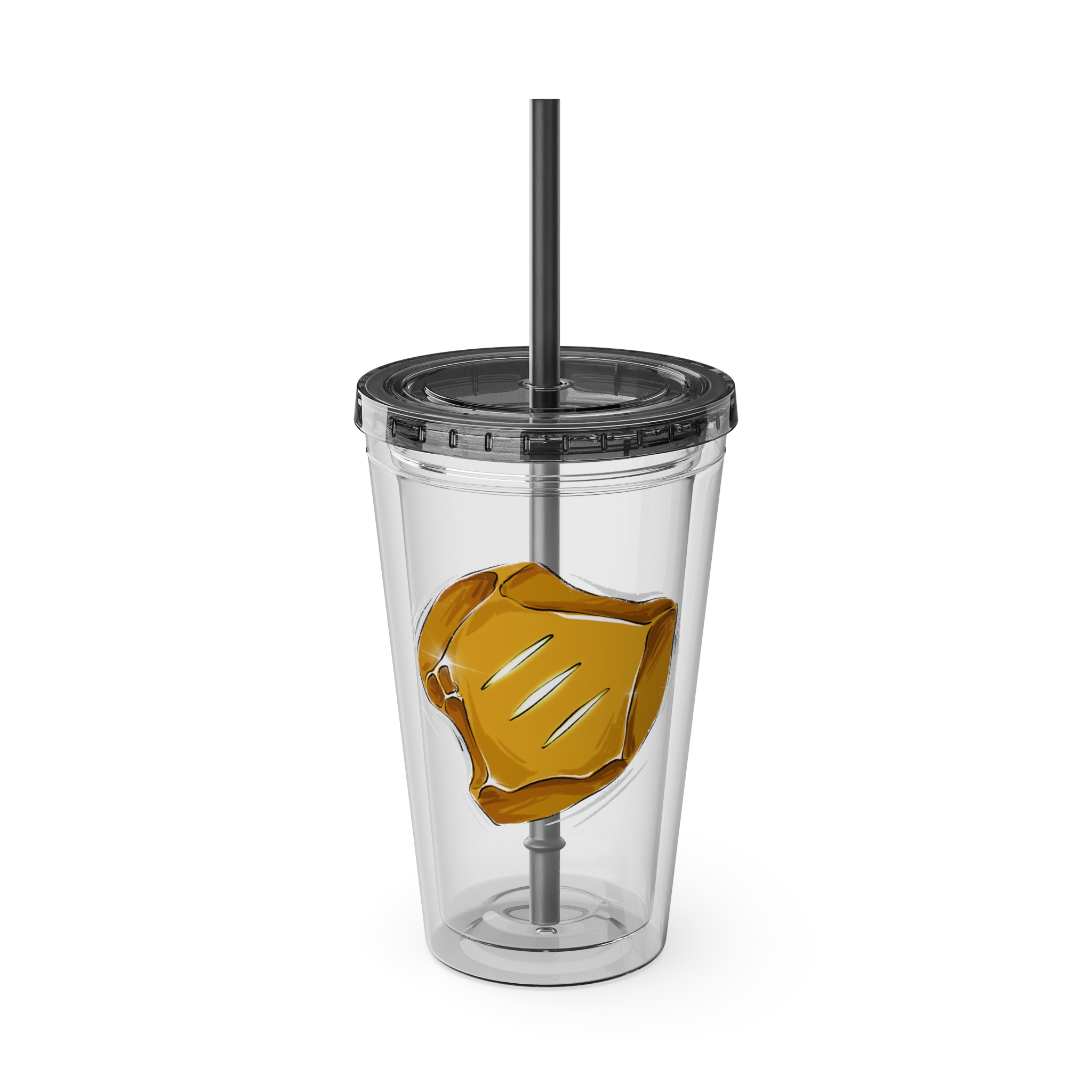 Monk Clear Tumbler with Straw - Image 9