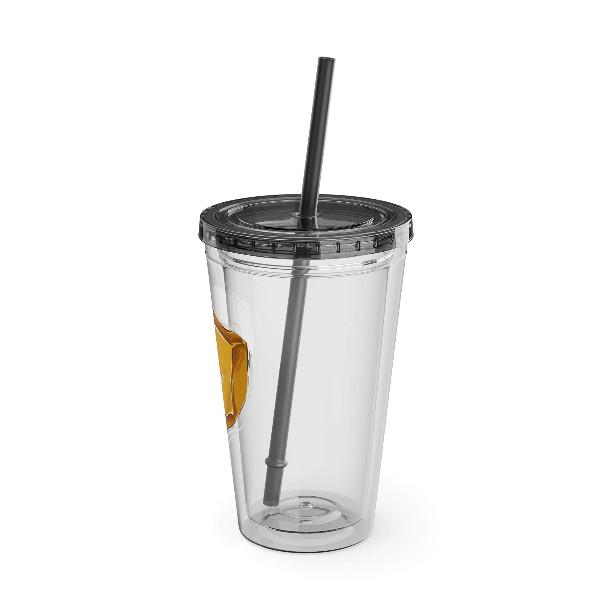Monk Clear Tumbler with Straw - Image 12