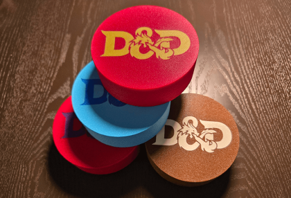 TTRPG Round Dice Storage Box